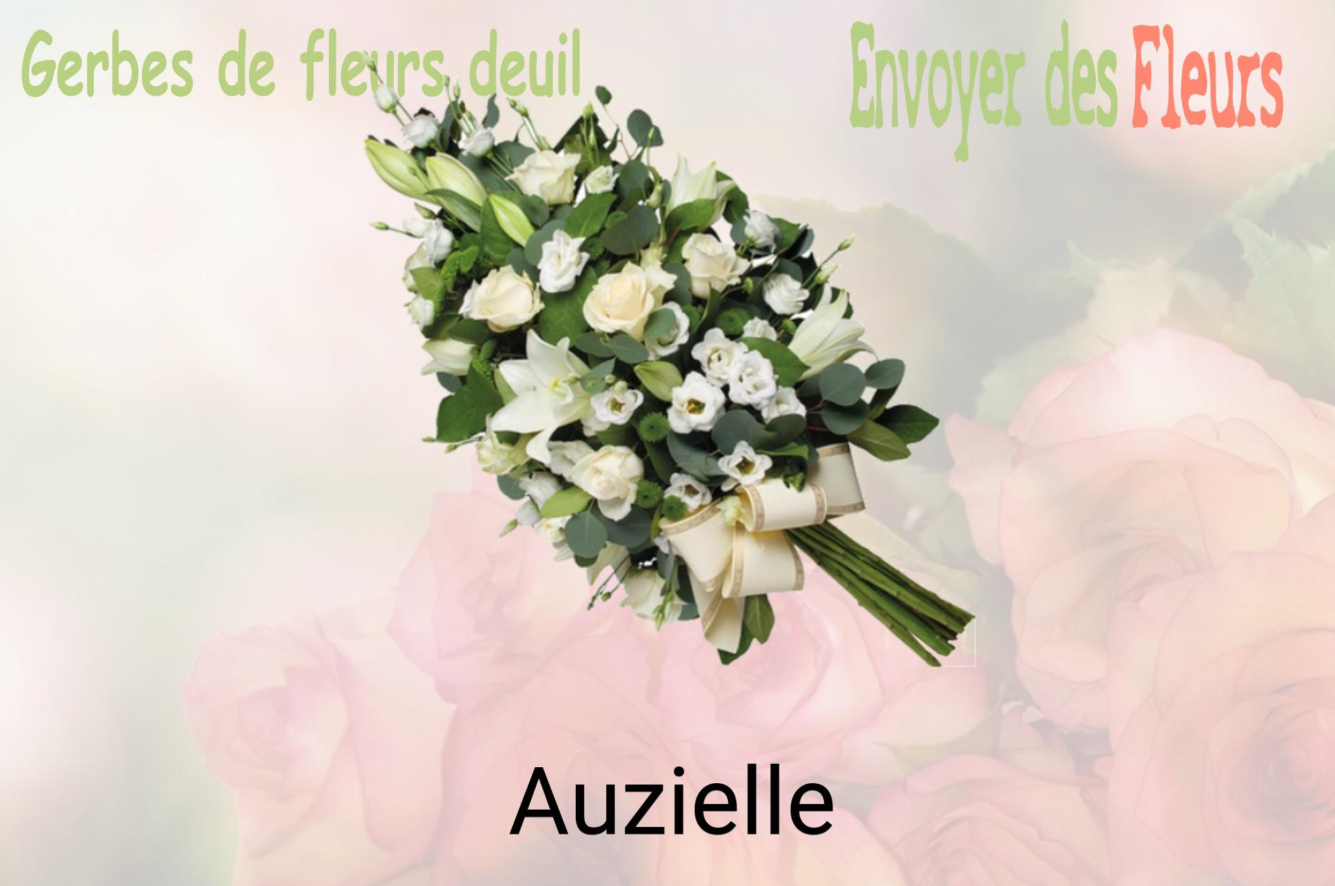 Gerbe de fleurs de deuil livrée à Auzielle